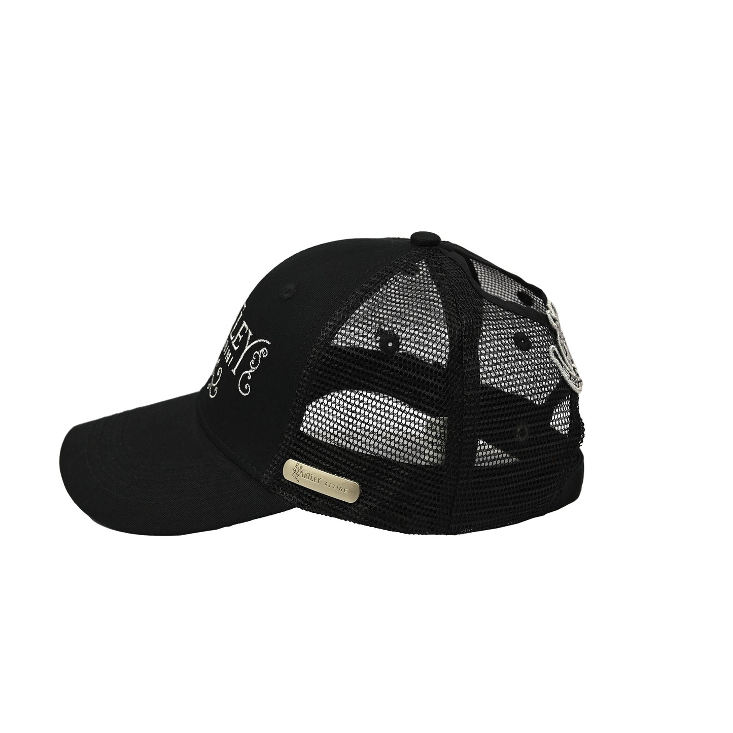 Black Bambini Cap side